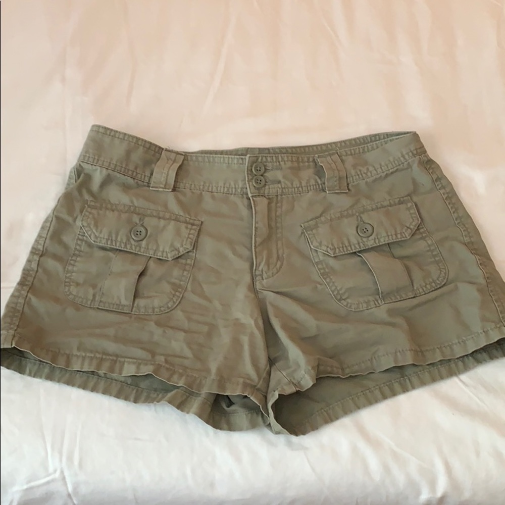 Navy Green Shorts